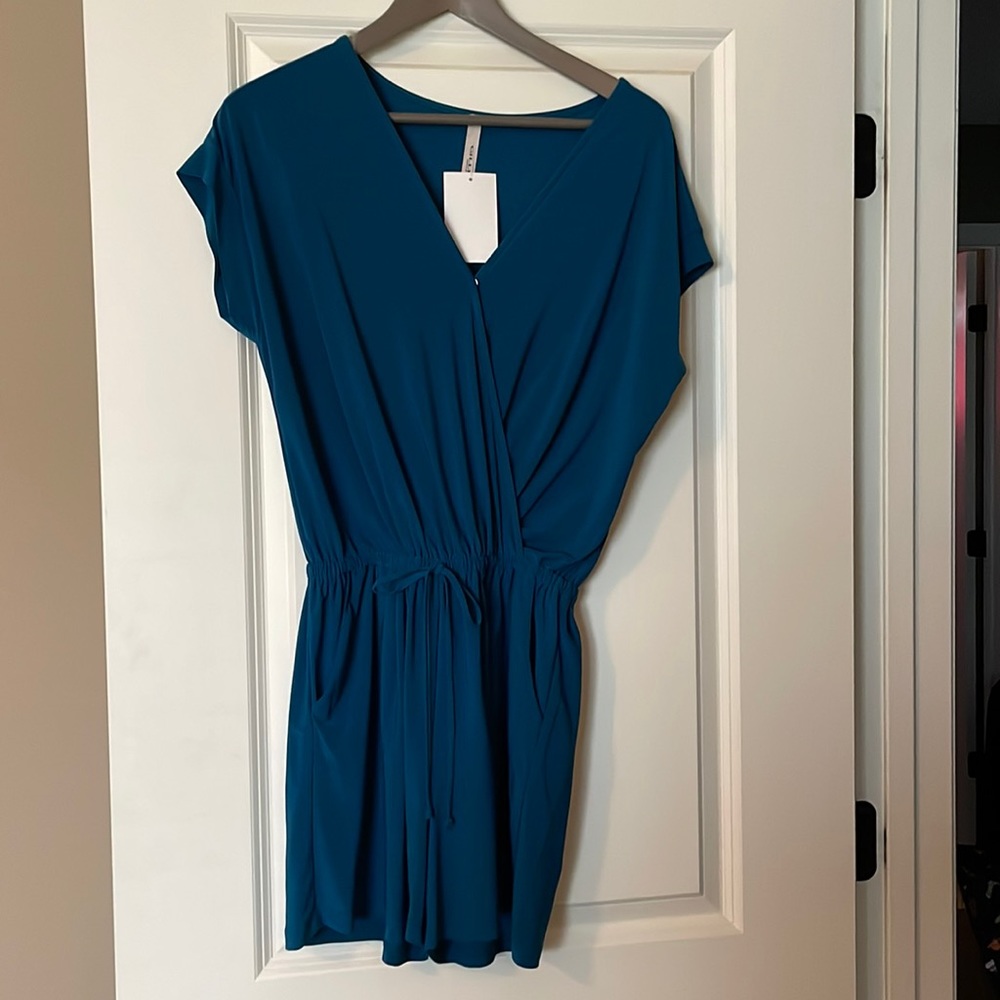 NEW-Gilli dark teal romper